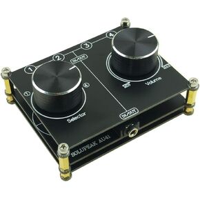 2-Way Stereo L/R RCA Switch Selector 2 in 1 Out Audio Passive Signal Switcher Splitter Box in Kuwait