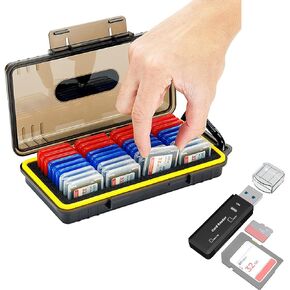 حافظة بطاقة الذاكرة + قارئ بطاقة SD USB 3.0: حافظة بطاقة SD مع قارئ بطاقة ذاكرة محمول 3.0 in Saudi Arabia