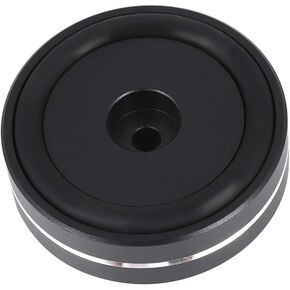 Speaker Feet Pad, Aluminum Alloy Speaker Isolation Feet Isolation Stands, Speaker Floor Protectors Mats, Audio Amplifier Feet Pad Speaker HiFi Isolation Damper Pad(Black)