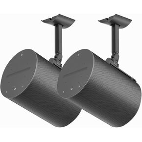 Heavy-Duty Speaker Wall Mount and Ceiling Speaker Mount for Sonos Era 100 Wireless Speaker Mount,Tilt & Swivel Adjustable Mount or Sonos Era 100 Speaker with Hardware Kit - 2 Pack, Black