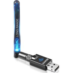 محول بلوتوث USB طويل المدى للكمبيوتر الشخصي USB دونجل بلوتوث لاسلكي لسماعات الرأس، 328 قدم/ 100 متر، مستقبل ارسال بلوتوث 5.0 لويندوز 10/8/8.1/7 in Kuwait