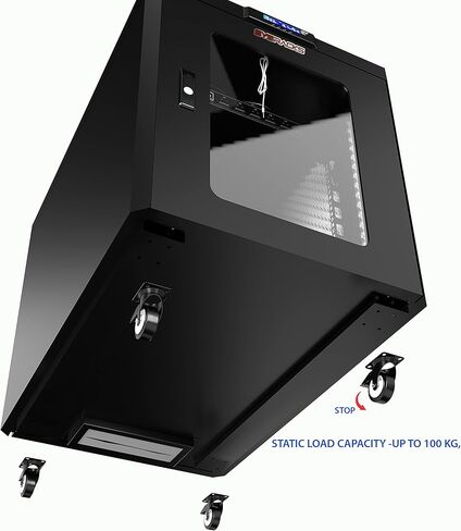 Sysracks 18U 35 بوصة عمق خزانة خادم عازلة للصوت، خزانة خادم هادئة، رف خادم صوتي صامت يصل إلى 36٪ للحد من الضوضاء in Kuwait