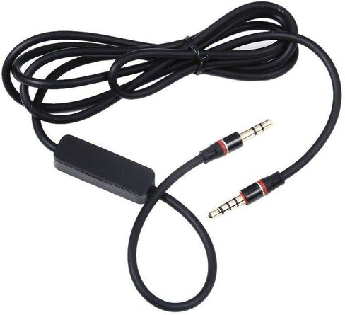 NTQinParts Replacement Black 3.5mm Audio Stereo Jack Cable Cord with MIC for Bohm B-66 B-76 Active Noise Cancelling Wireless Bluetooth Headphone in Saudi Arabia