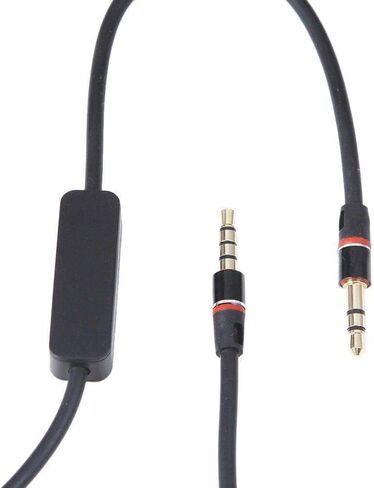 NTQinParts Replacement Black 3.5mm Audio Stereo Jack Cable Cord with MIC for Bohm B-66 B-76 Active Noise Cancelling Wireless Bluetooth Headphone in Saudi Arabia