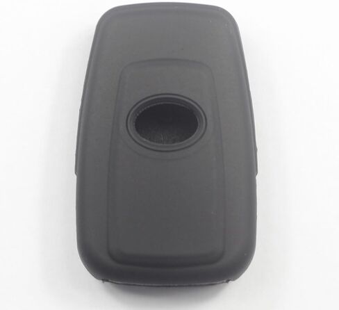 2Pcs Black Rubber Silicone 4 Buttons Smart Key Fob Cover Case Protector Keyless with Keychain Compatible with Toyota Corolla Highlander Camry Rav4 2019 2020 2021 in Kuwait