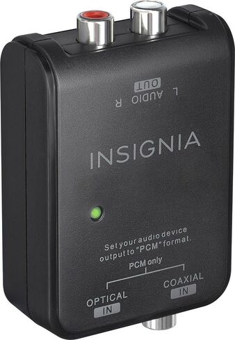 Insignia Optical/Coaxial Digital-to-Analog Converter - Black in Saudi Arabia