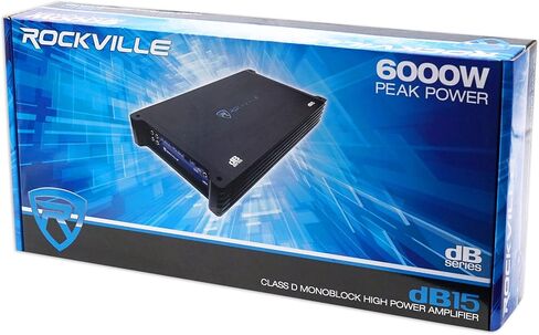 Rockville dB10 800w Peak Mono Car Audio Amplifier 200w RMS @ 4 Ohms in Saudi Arabia