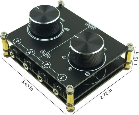 2-Way Stereo L/R RCA Switch Selector 2 in 1 Out Audio Passive Signal Switcher Splitter Box in Saudi Arabia