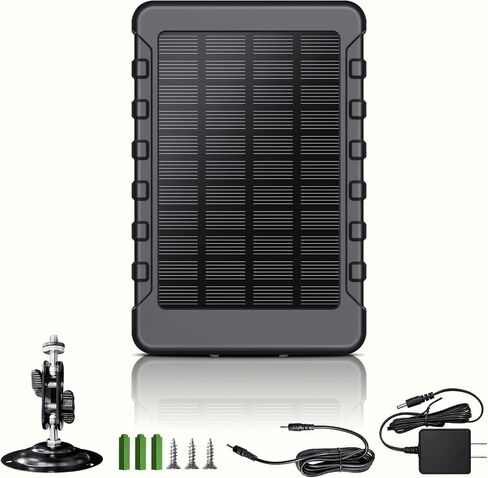 لوحة شمسية لكاميرا تريل، لوحة شمسية لكاميرا الألعاب XTU IP66 DC 6V 2A/1.5A ملحقات كاميرا الصيد المقاومة للماء. in Kuwait