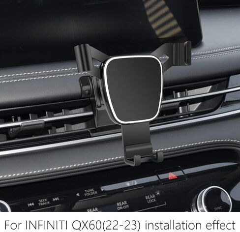 LUNQIN حامل هاتف السيارة لإنفينيتي QX60 2022 2023 اكسسوارات السيارات الملاحة قوس الديكور الداخلي الهاتف الخليوي المحمول جبل in Kuwait