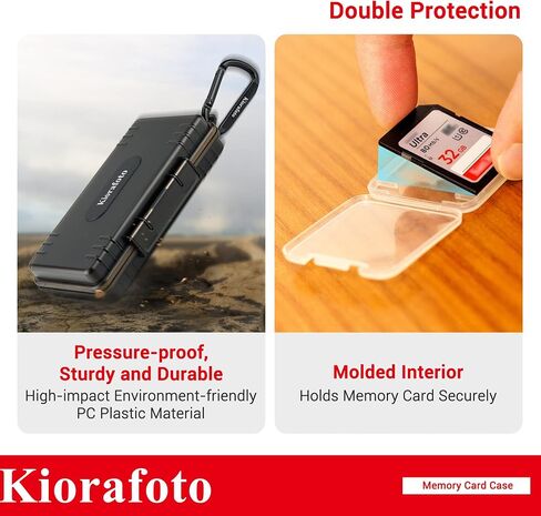 Memory Card Case + USB 3.0 SD Card Reader：SD Card Case with 3.0 Portable Memory Card Reader in Saudi Arabia
