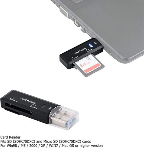 Memory Card Case + USB 3.0 SD Card Reader：SD Card Case with 3.0 Portable Memory Card Reader in Saudi Arabia