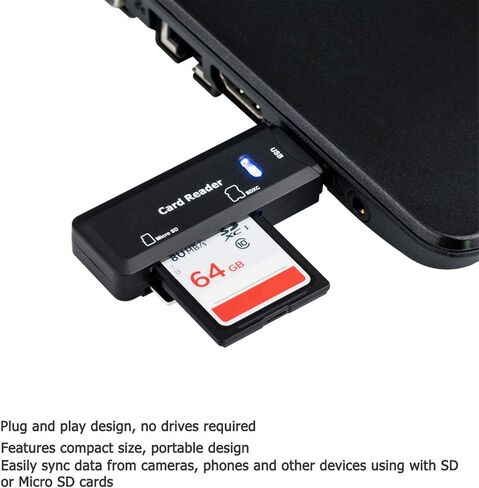 Memory Card Case + USB 3.0 SD Card Reader：SD Card Case with 3.0 Portable Memory Card Reader in Saudi Arabia
