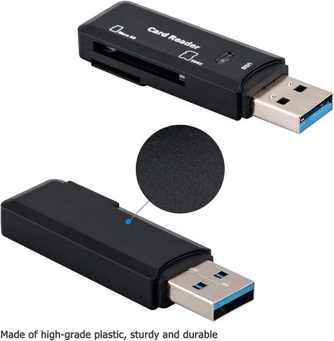 Memory Card Case + USB 3.0 SD Card Reader：SD Card Case with 3.0 Portable Memory Card Reader in Saudi Arabia