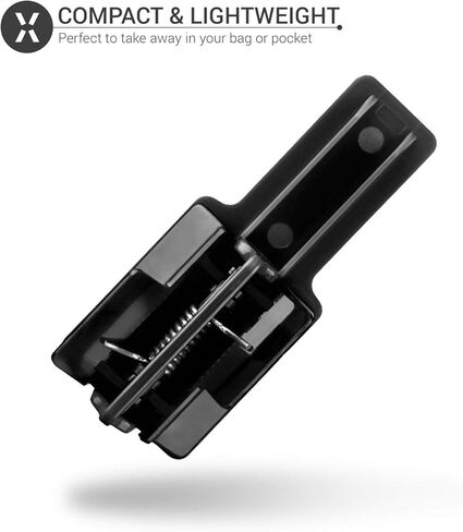 مشبك تثبيت جانبي للكمبيوتر المحمول من Olixar لأجهزة iPhone وiPad وMacBook والكمبيوتر اللوحي وأجهزة الكمبيوتر المحمولة والهواتف الذكية - زيادة الإنتاجية باستخدام جهاز iPad إلى الكمبيوتر المحمول، وحامل هاتف محمول بشاشة مزدوجة - شديد التحمل - أسود in Kuwait