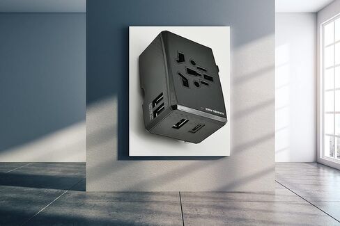 محول السفر العالمي واقي التيار 3 منافذ USB + منفذ واحد من النوع C (20 وات كحد أقصى) / مقابس تيار متردد متعددة NANOLAKE، مقابس لأكثر من 150 دولة الولايات المتحدة الأمريكية/الاتحاد الأوروبي/المملكة المتحدة/أستراليا إلخ. FCC، CE RoHS، مصراع أمان/مصراع أمان 2 in Kuwait