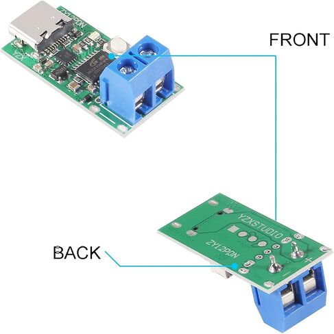 DKARDU Type-C USB-C Fast Charging Trigger Module PD2.0 3.0 to DC Decoy Fast Charge Trigger Poll Detector Module ZY12PDN with DC Power Adapter Kits DC Male Cable in Saudi Arabia