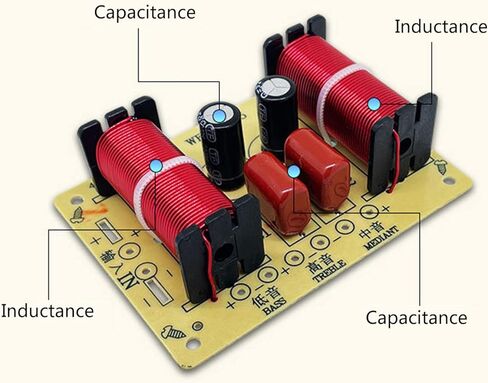 DarklIp WEAH-305 3 Way Speaker Frequency Divider 150W HiFi Crossover Filter Module WEAH-305 150W Speaker Panel Passive Treble Bass for DIY Home Speaker in Kuwait