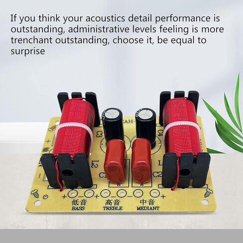 DarklIp WEAH-305 3 Way Speaker Frequency Divider 150W HiFi Crossover Filter Module WEAH-305 150W Speaker Panel Passive Treble Bass for DIY Home Speaker in Kuwait