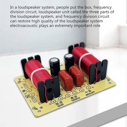 DarklIp WEAH-305 3 Way Speaker Frequency Divider 150W HiFi Crossover Filter Module WEAH-305 150W Speaker Panel Passive Treble Bass for DIY Home Speaker in Kuwait