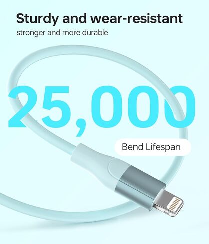 iPhone Charger Fast Charging, USB C to Lightning Cable 3 Pack 6 FT [MFi Certified] iPhone Cable Type C to Lightning Cable Fast Charging Cord Compatible with iPhone 14 13 12 11 Pro Max X Plus and More in Kuwait