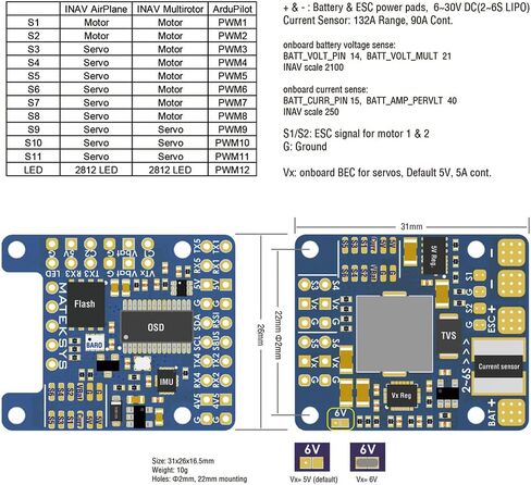 MATEK F405-WMN F405 وحدة التحكم في الطيران STM32F405RGT6 OSD Blackbox 132A Current Sense 2-6S Lipo لـ FPV الثابتة الجناح بدون طيار DIY الملحقات أجزاء ... in Saudi Arabia