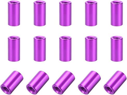 Uxcell 15 قطعة M3x8mm عمود المواجهة الألومنيوم المستدير فاصل أنثى أسود للطائرة بدون طيار FPV كوادكوبتر سباق RC أجزاء متعددة الدوارات لتقوم بها بنفسك in Kuwait