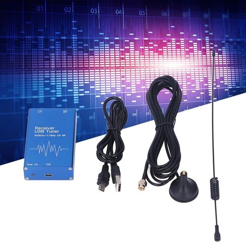 مستقبل RTL SDR USB، RTL2832U R820T21 مكون إلكتروني SMA موصل تغطية واسعة مستقبل SDR 100 كيلو هرتز - 1.7 جيجا هرتز UHF UV HF للعمل in Kuwait