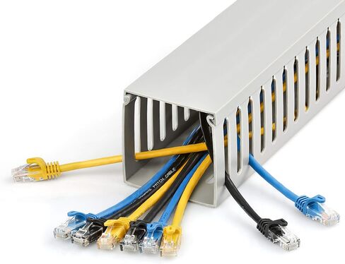 مسار إدارة الكابلات ذو الفتحة المفتوحة من StarTech، مع غطاء، TAA (CBMWD5075) in Kuwait