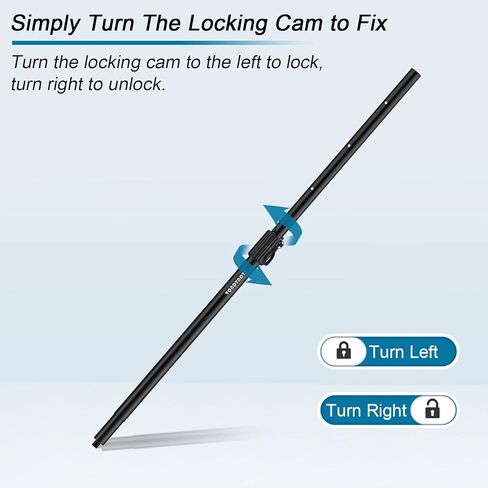 Vondynote حامل مكبر صوت مزدوج حامل شوكة تثبيت قابل للتعديل مع عمود مكبر صوت متعدد لمضخم الصوت مع تعديل الارتفاع in Kuwait