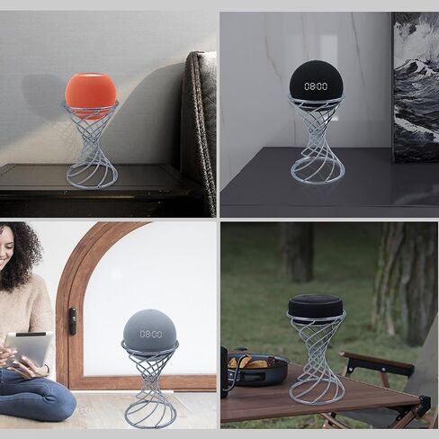 Smart Speaker Table Stand Decorative Holder for Echo Dot 3rd/4th/5th Gen, Echo 4th/5th Gen, Echo Glow, Apple Homepod Mini and Google Home Mini/Nest Mini (Bronze) in Kuwait