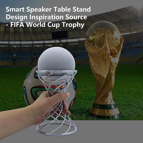 Smart Speaker Table Stand Decorative Holder for Echo Dot 3rd/4th/5th Gen, Echo 4th/5th Gen, Echo Glow, Apple Homepod Mini and Google Home Mini/Nest Mini (Bronze) in Kuwait
