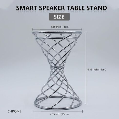 Smart Speaker Table Stand Decorative Holder for Echo Dot 3rd/4th/5th Gen, Echo 4th/5th Gen, Echo Glow, Apple Homepod Mini and Google Home Mini/Nest Mini (Bronze) in Kuwait
