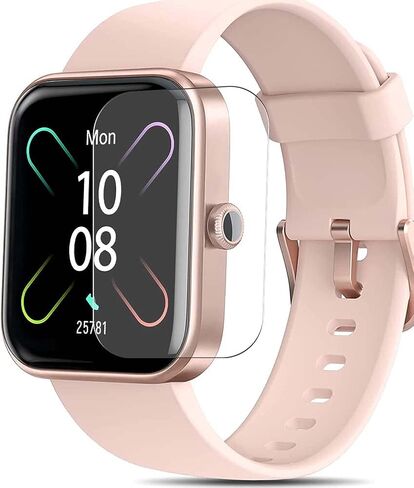 طبقة حماية للشاشة من Puccy مكونة من 3 قطع، متوافقة مع Dirrelo AOKESI AOKESIFIT The Real 1 ID206 1.69 بوصة للساعة الذكية من مادة TPU (غطاء حماية غير مقوى من الزجاج) in Saudi Arabia