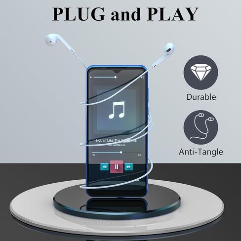 Aolcev Wired Earbuds for iPhone, in-Ear Headphones Compatible with iPhone 12/12 Mini/Pro/Pro max, Earphones with Multi-Function Button for Music, Calls, and Volume Control, Headset with Mic, White in Kuwait