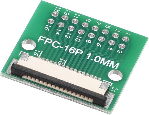 لوحة موصل محول MECCANIXITY FPC FFC 16P 1.0 مم على جانب المقبس، خلفي 0.5 مم، إلى DIP 2.54 مم لطابعة LCD ثلاثية الأبعاد DVD TV والكمبيوتر المحمول in Saudi Arabia