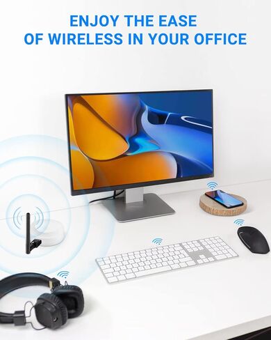 زيكسمتي محول بلوتوث للكمبيوتر 5.1، محول بلوتوث USB طويل المدى 328 قدم/100 متر دونجل بلوتوث 5.1 اي دي ار، محول بلوتوث للكمبيوتر ويندوز 11/10/8/7 - محول USB بلوتوث للكمبيوتر واللابتوب in Kuwait