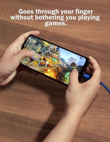 كابل شاحن HOINZN USB C [عبوتان، 3أقدام]، سلك شحن سريع 3A من النوع C متين ومضفر متوافق مع Samsung Galaxy A20 A50 A51 A71، S20 S10 S9 S8 Plus كابل شاحن الهاتف الخلوي Android أزرق in Kuwait