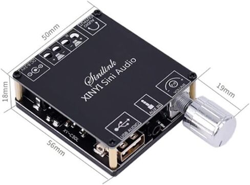 Ximimark 1 pc Bluetooth Power Amplifier Board MP3 decoder Mini Speaker Motherboard Receiver Class D Digital Power Amplifier Module 50W in Saudi Arabia