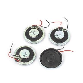 uxcell a15102900ux0379 1W 8 Ohm Magnet Mini Loudspeaker MP3 MP4 Player Speaker 28mm Dia (Pack of 4) in Saudi Arabia