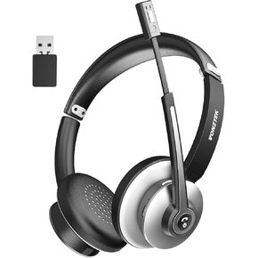 Vonztek Wireless Headset with Microphone for PC，Bluetooth Headset with Mic Mute & Noise Canceling, Wireless Headphones with USB Dongle for Work from Home/Laptop/Office/Cell Phone/Zoom/Ms Teams/Skype in Kuwait