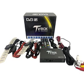 WOSTOKE HDTV Car DVB-T2 DVB-T متعدد PLP مستقبل التلفاز الرقمي صندوق DTV للسيارات مع هوائي موالف اثنين in Kuwait