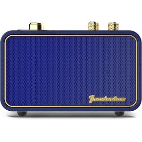 ترينبادر مكبر صوت بلوتوث ريترو مع راديو، مكبر صوت بلوتوث لاسلكي محمول للمنزل والمكتب والسفر في الهواء الطلق، صوت ستيريو أفضل، بلوتوث 5.0، وقت تشغيل 12 ساعة، تصميم مكبر صوت كلاسيكي خشبي in Kuwait