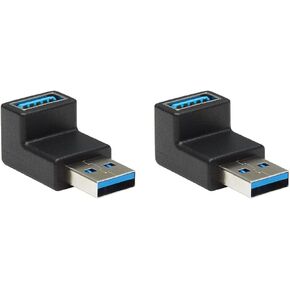 TRIPP LITE One Line Description USB 3.0 Adapter, USB 3.0 SuperSpeed Converter, USB-A M/F, 90 Degree Down Angle, Black (U324-000-DN) in Saudi Arabia