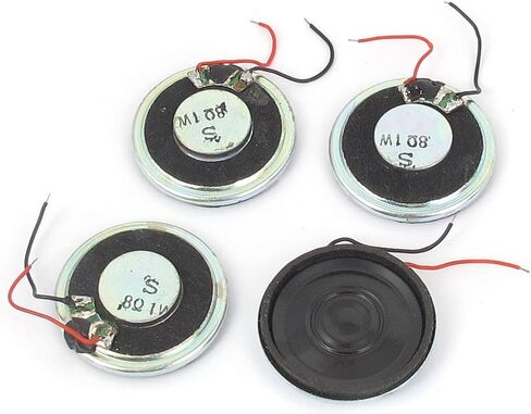 uxcell a15102900ux0379 1W 8 Ohm Magnet Mini Loudspeaker MP3 MP4 Player Speaker 28mm Dia (Pack of 4) in Saudi Arabia