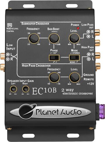Planet Audio EC10B 2-Way Electronic Crossover With Remote Subwoofer Control in Saudi Arabia