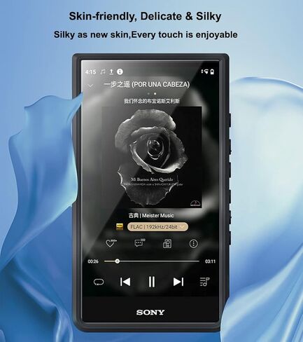 حافظة حماية مرنة رفيعة من البولي كربونات والبولي يوريثين الحراري لهاتف سوني ووكمان NW-ZX700 NW-ZX706 NW-ZX707 in Kuwait