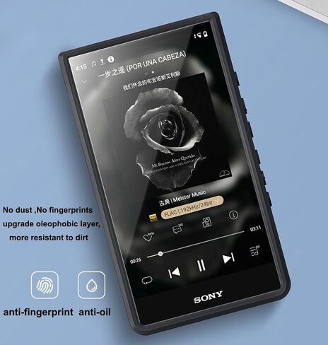 حافظة حماية مرنة رفيعة من البولي كربونات والبولي يوريثين الحراري لهاتف سوني ووكمان NW-ZX700 NW-ZX706 NW-ZX707 in Kuwait