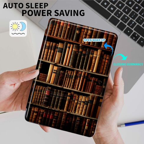 Rossy Case for 6.8" Kindle Paperwhite (11th Generation 2021) and Kindle Paperwhite Signature Edition + Screen Protector 360 Degree Rotating Swivel Cover with Auto Sleep/Wake,1-37 Bible Verse Christian in Saudi Arabia