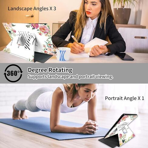 Rossy Case for 6.8" Kindle Paperwhite (11th Generation 2021) and Kindle Paperwhite Signature Edition + Screen Protector 360 Degree Rotating Swivel Cover with Auto Sleep/Wake,1-37 Bible Verse Christian in Kuwait